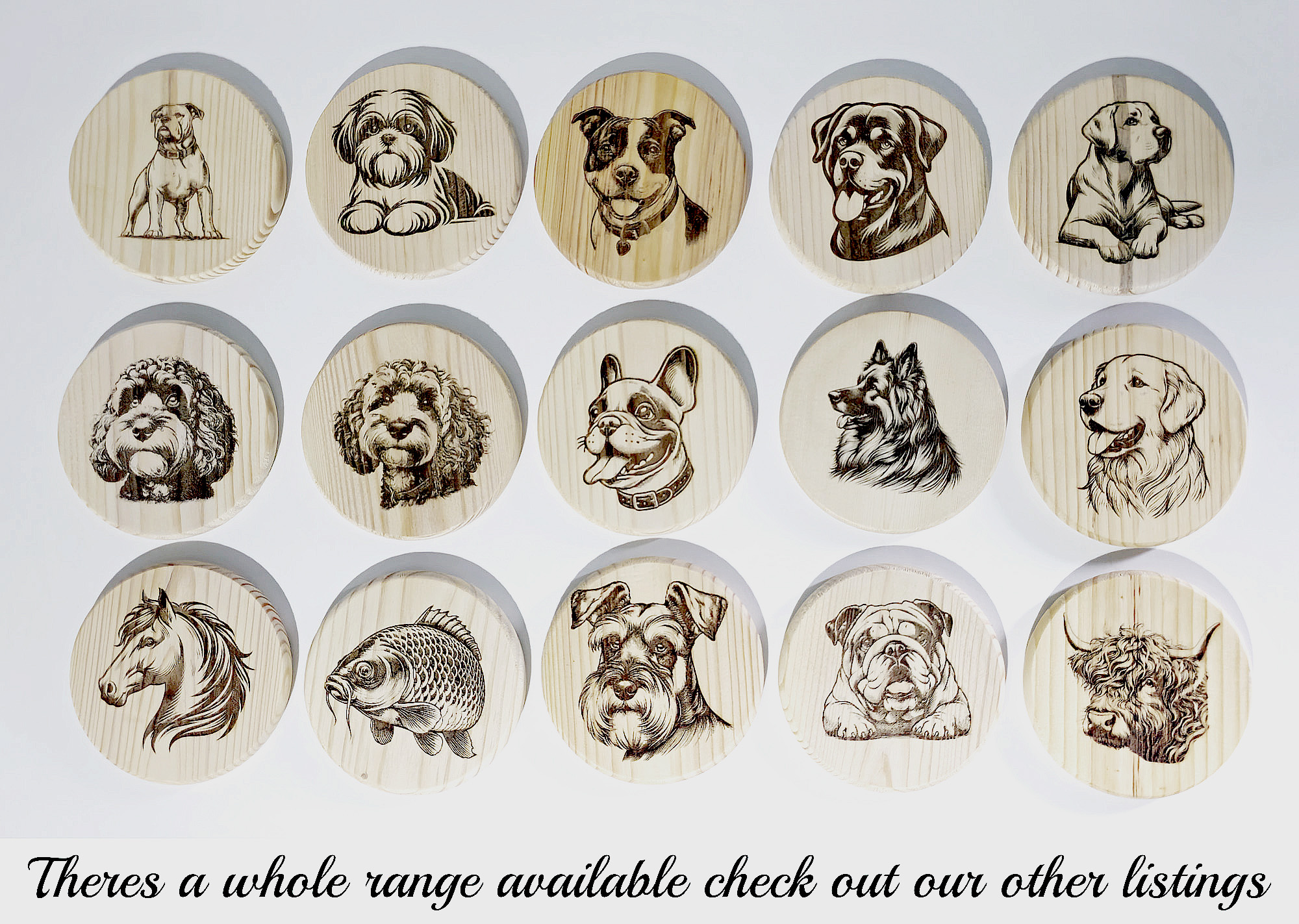 Shooting Themed Round Wooden Coaster Gift Ideas for Farmers Hunting Enthusiasts