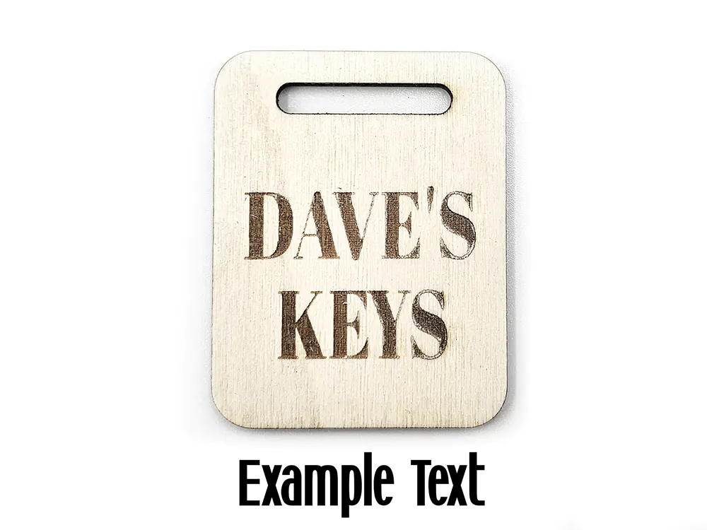 Personalised Shih Tzu Wooden Keyring with Split Ring
