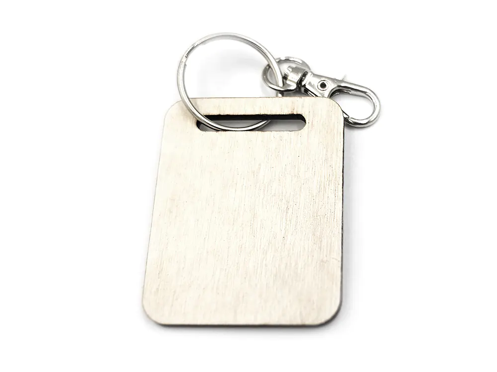 Personalised Boxer Dog Wooden Keyring with Split Ring