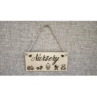 Childs Nursery Door Sign | Personalised Bedroom Door Or Wall Plaque | Baby and Toddler