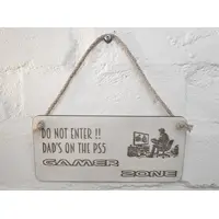 Dad Gamer Plaque Do NOT Enter Dads on the PS5 Playstation Gamer