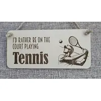 Tennis Themed Decorative Sign | Plaque