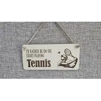 Tennis Themed Decorative Sign | Plaque