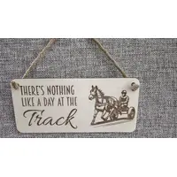Trotting Themed Decorative Sign | Plaque Pony and Trap