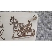 Trotting Themed Decorative Sign | Plaque Pony and Trap
