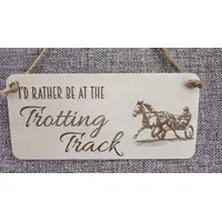 Trotting Track Themed Decorative Sign | Mid Race