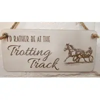 Trotting Track Themed Decorative Sign | Mid Race