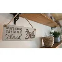Trotting Themed Decorative Sign | Plaque Pony and Trap