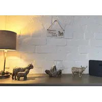 Trotting Track Themed Hanging Wall Plaque Horse Racing Pony Trap Racing