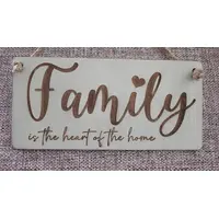 Family is the Heart of the Home Decorative Sign | Plaque