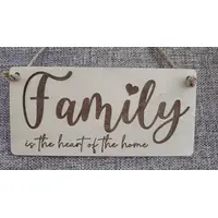Family is the Heart of the Home Decorative Sign | Plaque