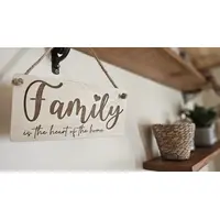 Family is the Heart of the Home Decorative Sign | Plaque