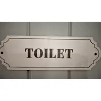 Toilet Door Decorative Sign | Plaque | Elegant Design