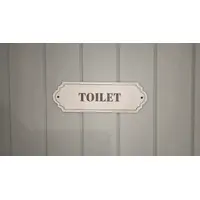Toilet Door Decorative Sign | Plaque | Elegant Design