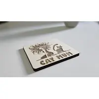 Cat Mum Decorative Wooden Coaster