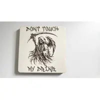 DONT Touch My Drink Wooden Coaster With Grim Reaper Theme | Personalise Option