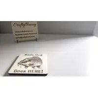 Dads Mug Goes HERE Wooden Coaster | Carp Fishing Theme