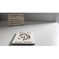 Mums Mug Goes HERE Decorative Wooden Horse Coaster | Personalised