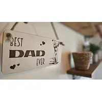 Best Dad Ever Decorative Sign | Plaque Golfer Dad