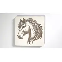 Horses Head Decorative Wooden Coaster | Personalise Options