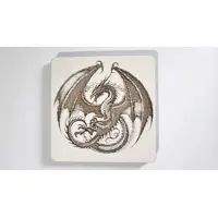 Set of 4 Dragon Wooden Coasters | Decorative High Detail Engravings