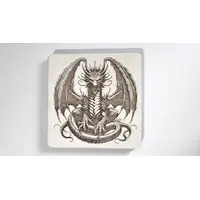 Set of 4 Dragon Wooden Coasters | Decorative High Detail Engravings