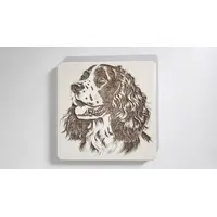 Springer Spaniel Decorative Wooden Coaster | Personalise Options