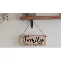 Family is the Heart of the Farm Decorative Sign / Plaque