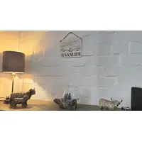 Vanlife Decorative Sign | Plaque with VW Logo and a Classic Camper Van Image