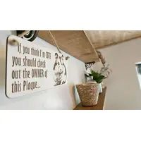 Hamster Decorative Sign | Plaque | With Cute Funny Saying