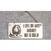Rat Humorous and Decorative Sign | Plaque | With Cute Funny Saying