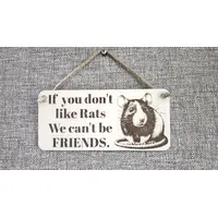 Rat Humorous Friends Quote on Decorative Sign | Plaque | With Cute Funny Saying