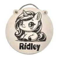 Unicorn Childrens Bedroom Name Sign | Personalised Gift For Your Baby