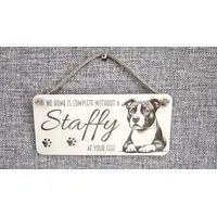 Staffy | Staffordshire Bull Terrier Decorative Sign | Plaque
