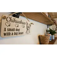 Tan Haired Chihuahua Decorative Signs and Plaques