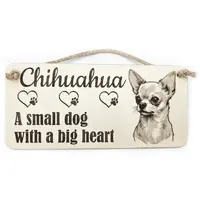 Tan Haired Chihuahua Decorative Signs and Plaques