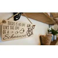 Schnauzer Decorative Sign | Plaque | Love