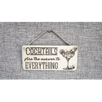 Cocktail Drink Decorative Signs and Plaques