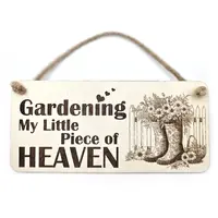Decorative Gardening Sign | Plaque | Gardening is My Little Piece of Heaven