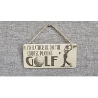 Decorative Golfing Themed Sign | Plaque
