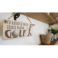 Decorative Golfing Themed Sign | Plaque