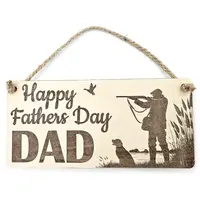 Happy Fathers Day DAD Shooting Themed Decorative Gift Plaque