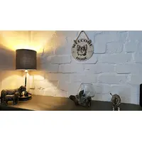 Welcome To Our Home Chihuahua Hanging Wall Plaque / Sign