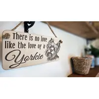 Yorkie Decorative Sign | Plaque