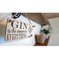 Gin Decorative Sign | Plaque The Answer to Everything