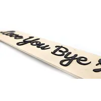 Love You Bye X Decorative Hanging Wall Door Porch Plaque / Sign