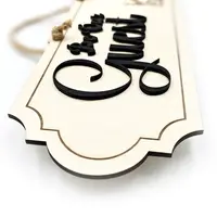 Be Our Guest Sign Deluxe Decorative Plaque With 3D Raised Lettering and Bed Graphic