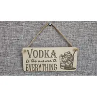 Vodka Decorative Sign | Plaque | Vodka Drinker