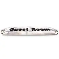 Guest Room Deluxe Decorative Decoupaged Door Sign With Raised Lettering Handmade