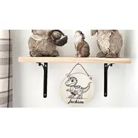 Young Dinosaur Childrens Bedroom Name Sign | Personalised Gift For Your Baby Toddler